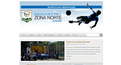 Desktop Screenshot of escuelafutbolzonanorte.com